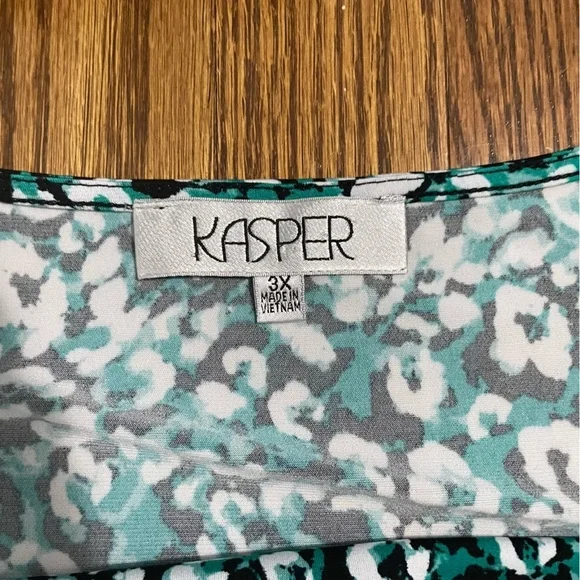 Kasper Ladies Green/White/black Tank, NWT Size 3X - Picture 2 of 10